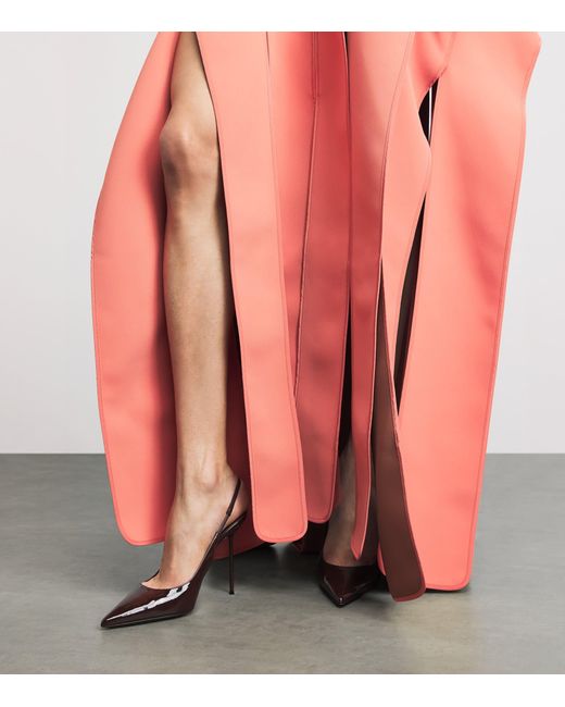 Maticevski Pink Crepe Panelled Acumen Gown