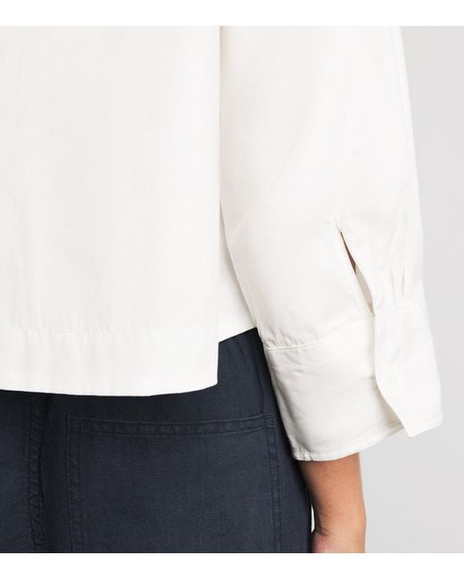 Rag & Bone White Poplin-Organza Elly Shirt