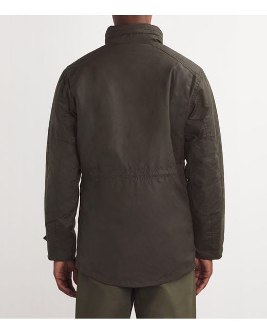 Barbour Black Waxed Sapper Jacket for men