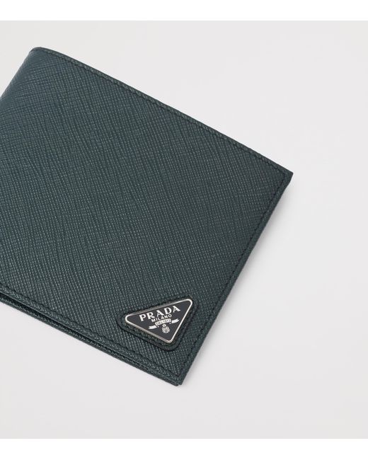 Prada Green Saffiano Leather Wallet for men