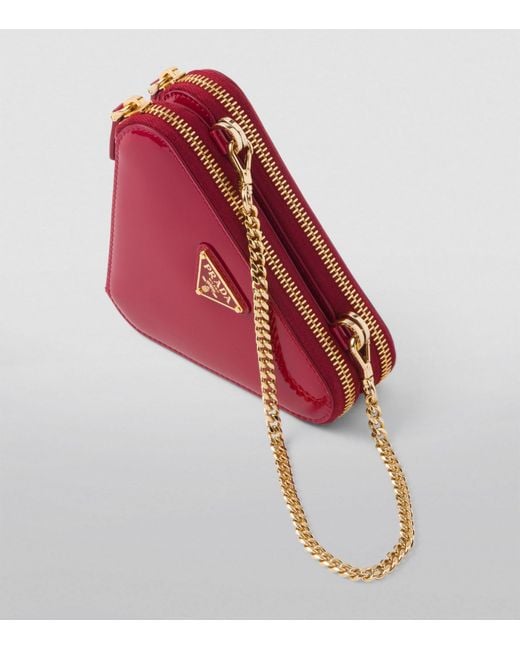Prada Red Mini Patent Leather Cross-body Bag