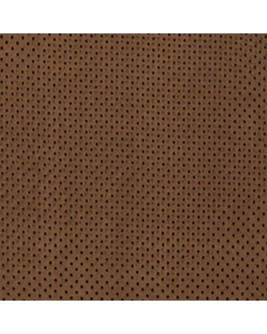Tom Ford Brown Wool Leather-Trim Polo Shirt for men