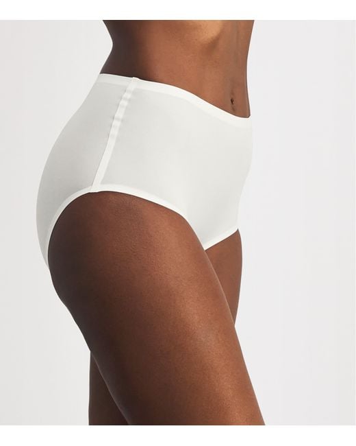 Chantelle White Softstretch High-Waist Briefs