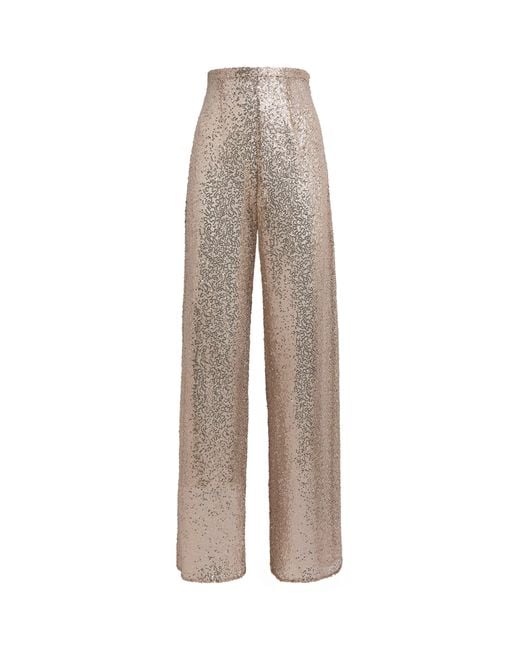 Taller Marmo Natural Sequin Marlene Disco Trousers