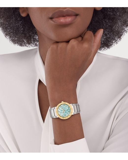 BVLGARI Metallic Stainless Steel And Watch