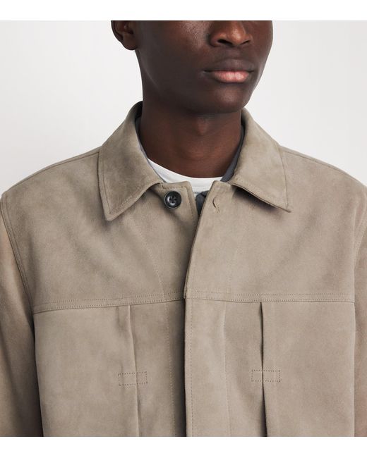 Rag & Bone Brown Suede Panelled Jacket for men