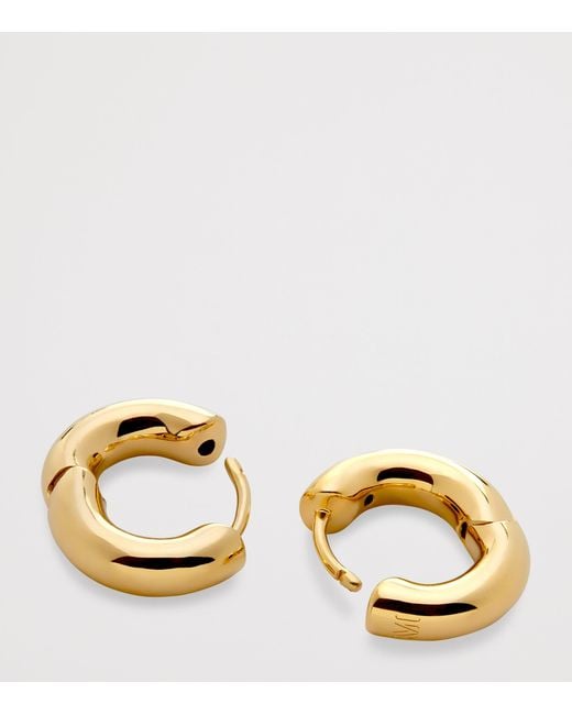 Monica Vinader Metallic Vermeil Huggie Hoop Earrings