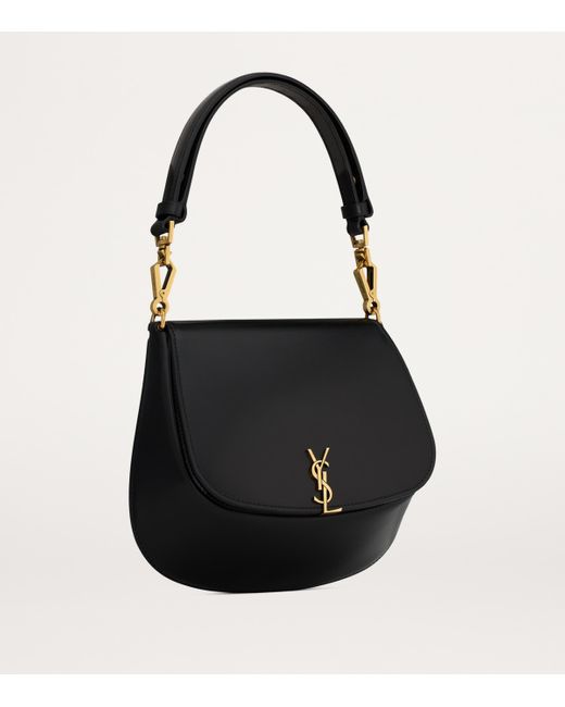 Saint Laurent Black Voltaire Top-Handle Bag