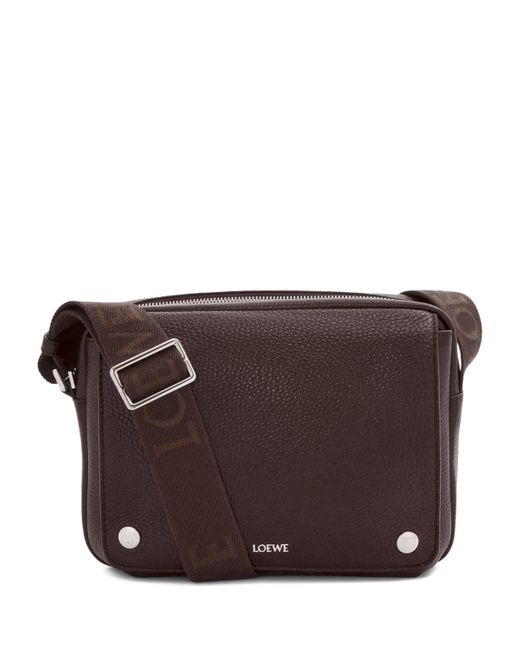 Loewe Brown Xs Leather Pebble Messenger Bag for men