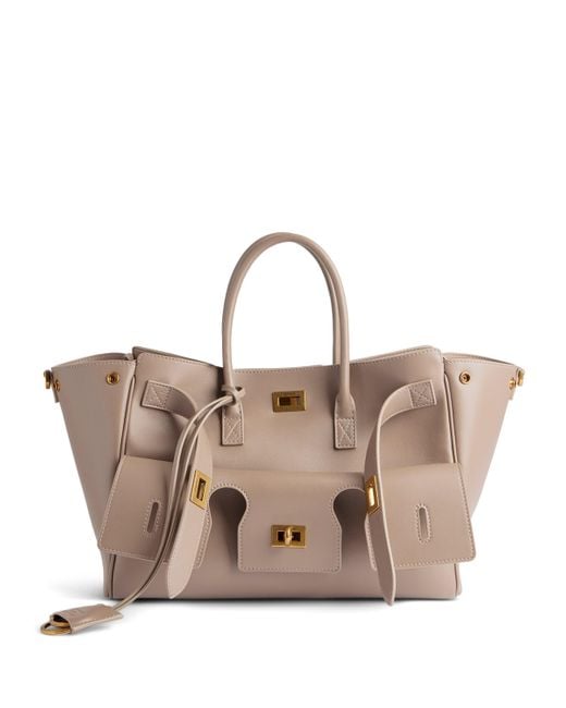Balenciaga Natural Bel Air Carry Small Tote Bag