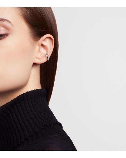 Chanel White Coco Crush Single Ear Cuff