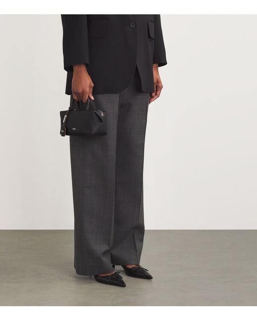 Max Mara Black Small Leather Satchel Bag