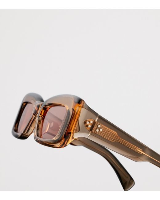 Jacques Marie Mage Pink Vito Rectangle Sunglasses