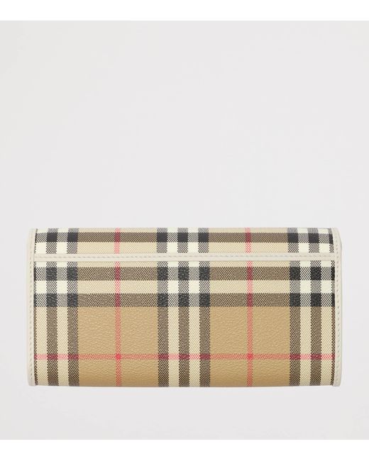 Burberry Natural Check Continental Wallet