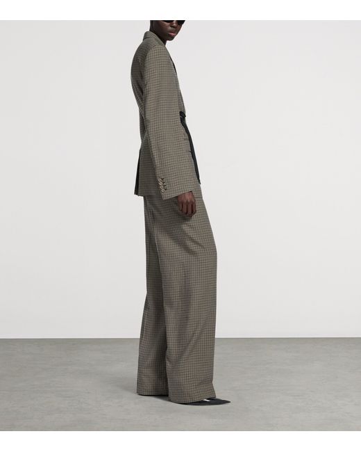 Balenciaga Gray Wrap Blazer