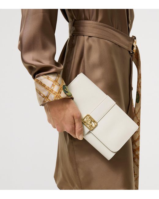 Burberry Natural Leather Rider Chain Wallet