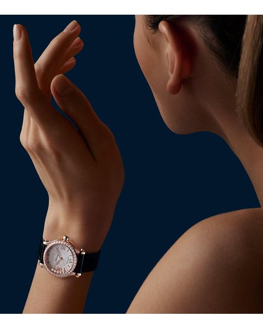 Chopard Gray And Diamond Happy Sport Watch