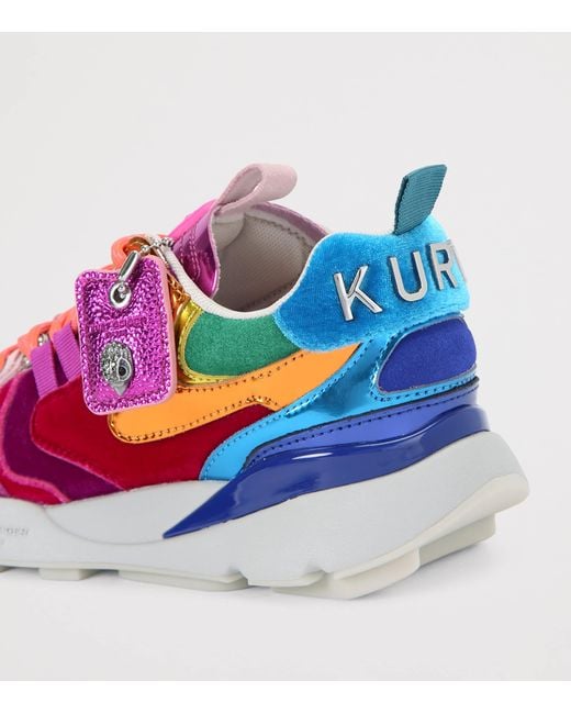 Kurt Geiger Pink Suede Kurt Runner Sneakers
