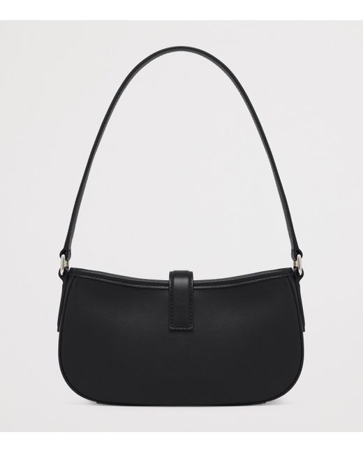 Alexander McQueen Black Mini Leather T-Bar Shoulder Bag