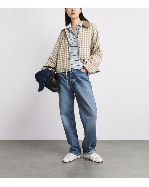 Barbour White Gingham Ovingham Jacket