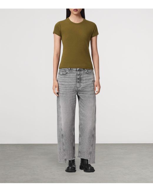 AllSaints Green Organic Cotton Stevie T-Shirt