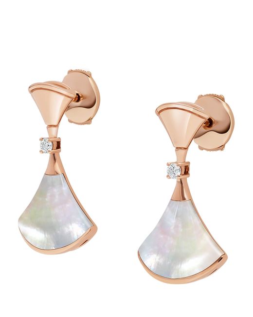 BVLGARI Multicolor Diamond And Mother-Of-Pearl Divas' Dream Earrings