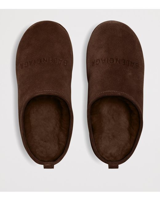 Balenciaga Brown Alaska Platform Mules