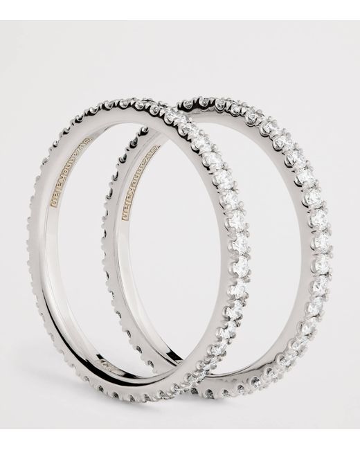Suzanne Kalan Metallic And Diamond Tech Ring Jackets