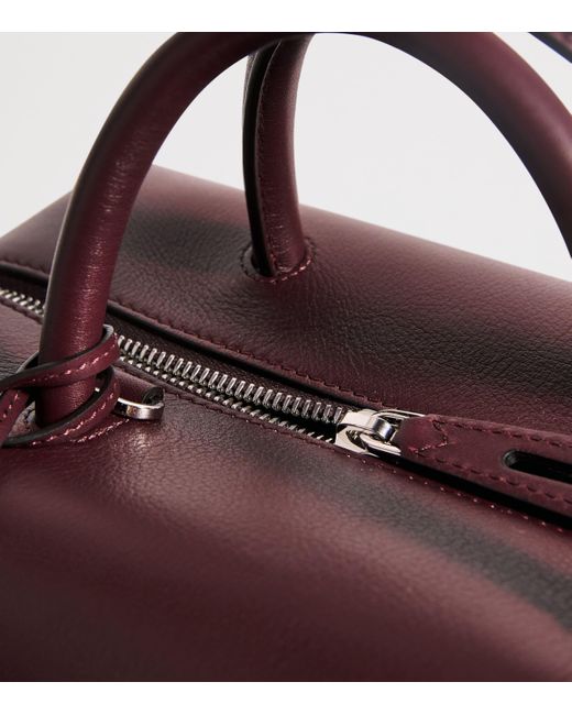 Max Mara Purple Medium Leather Bowler Bag