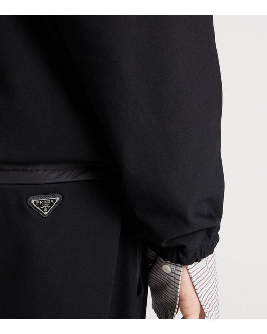 Prada Black Re-Nylon Trousers for men