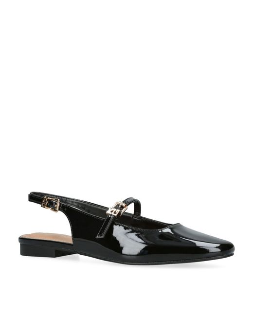 KG by Kurt Geiger Black Major Slingback Flats