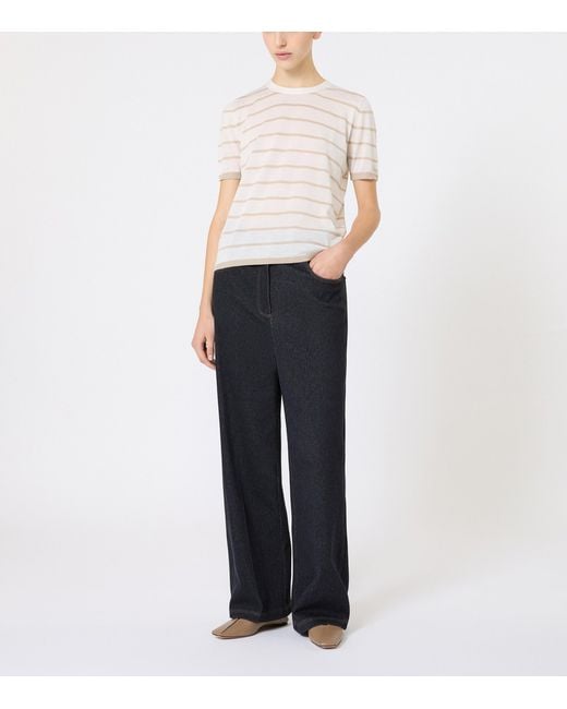 Max Mara Black Wide-Leg Jeans