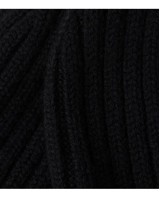 Prada Black Wool-Blend Beanie for men