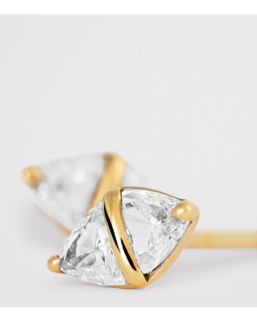 Emily P. Wheeler Metallic And Diamond Tilly Stud Earrings