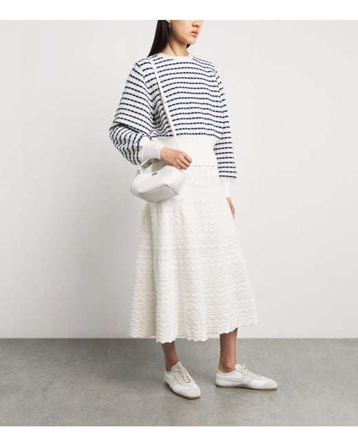 Molli Blue Virgin Wool Stripe Breton Sweater