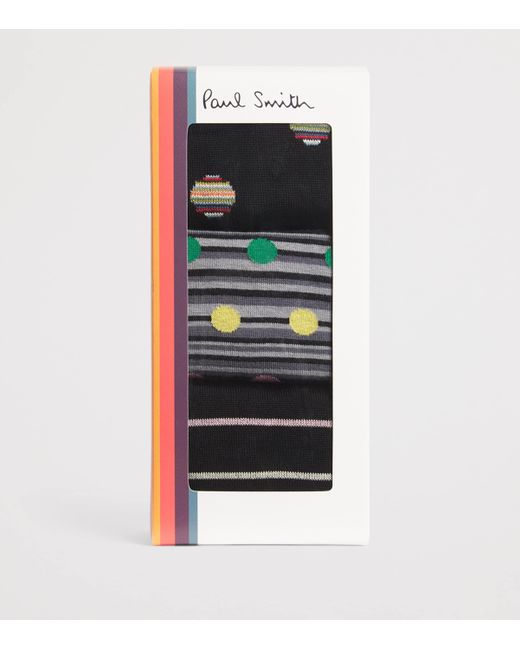 Paul Smith Black Cotton-Blend Seas Socks for men