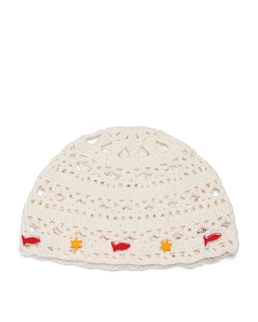 Lack of Color Natural Cotton Crochet Sunwave Beanie