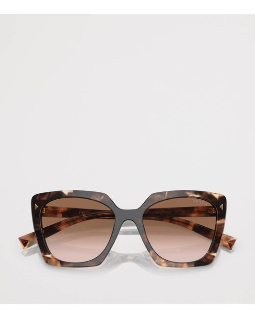 Prada Brown Square Sunglasses
