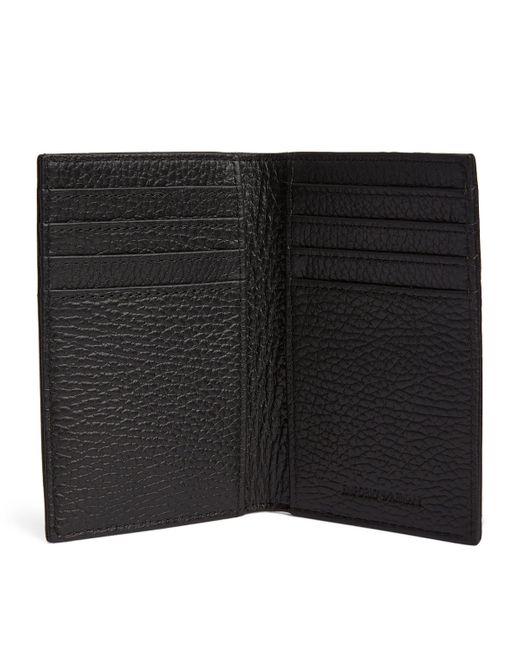 Men's Genuine Leather Slim Card Holder - RFID Blocking Bifold Wallet With ID Window, Black - View #2