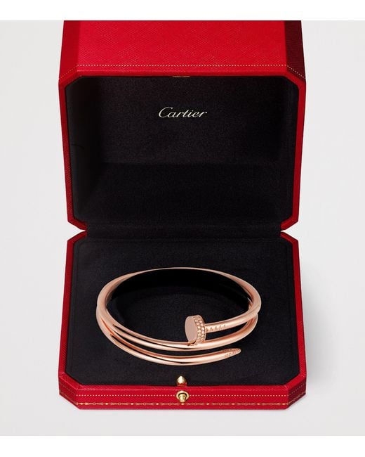 Cartier White And Diamond Juste Un Clou Bangle