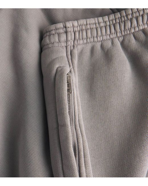 Alexander Wang Gray Cotton Articulated-Leg Sweatpants