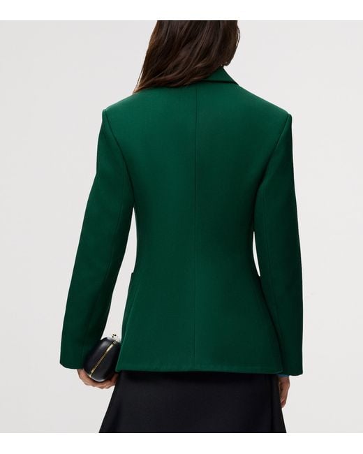 Loewe Green Wool-Blend Blazer