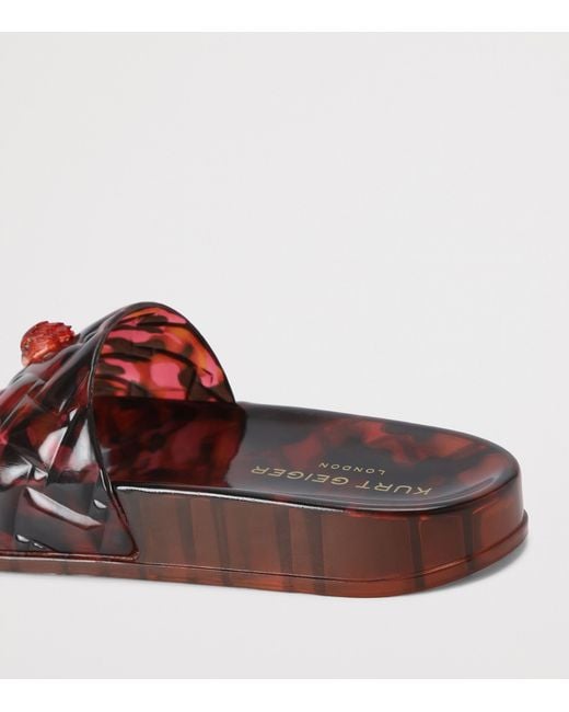 Kurt Geiger Red Jelly Meena Slides