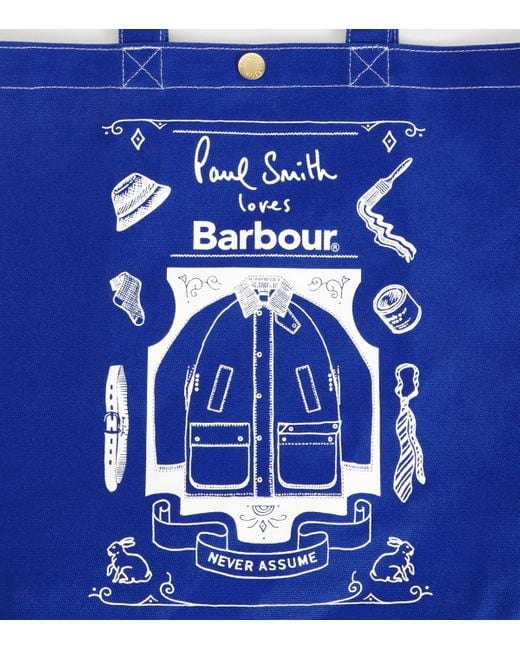 Barbour Blue X Paul Smith Cotton Best for men