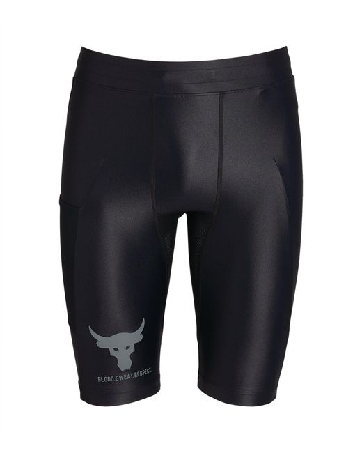 Under Armour Black Iso-chill Project Rock Compression Shorts for men