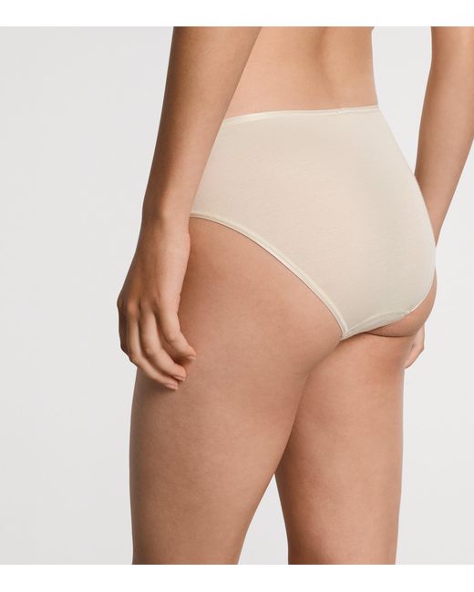 Hanro Natural Cotton Seamless Midi Briefs