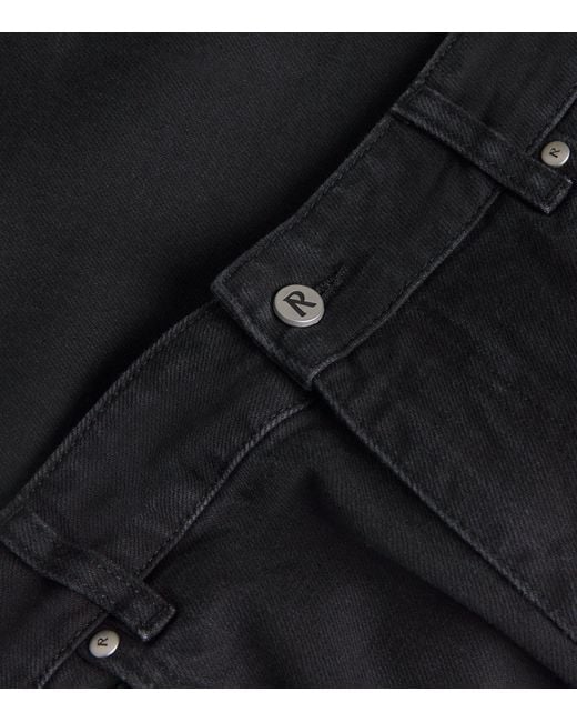 Represent Black Relaxed Straight Jeans for men