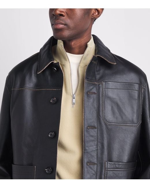 Sandro Natural Wool Half-Zip Sweater for men