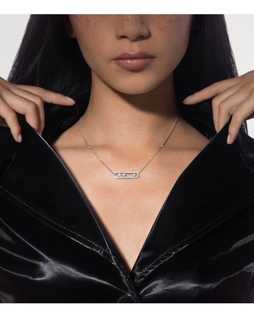 Messika Metallic Baby Move Classique And Diamond Necklace