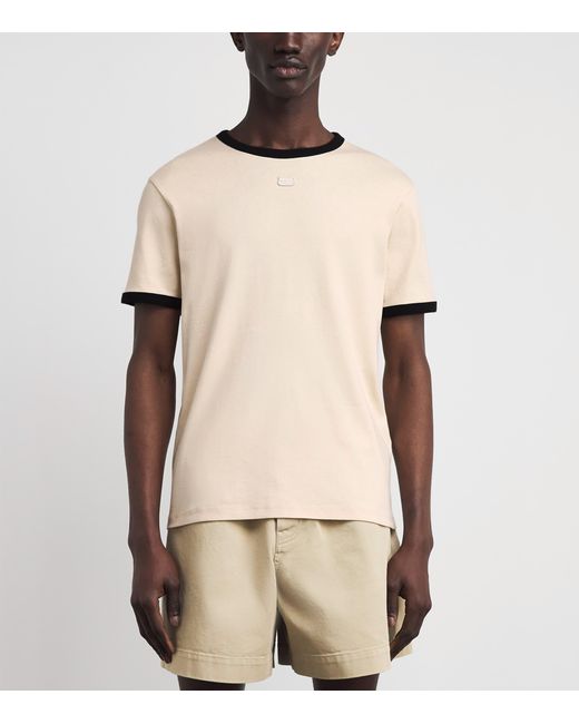 Sandro Natural Cotton Retro Logo T-Shirt for men